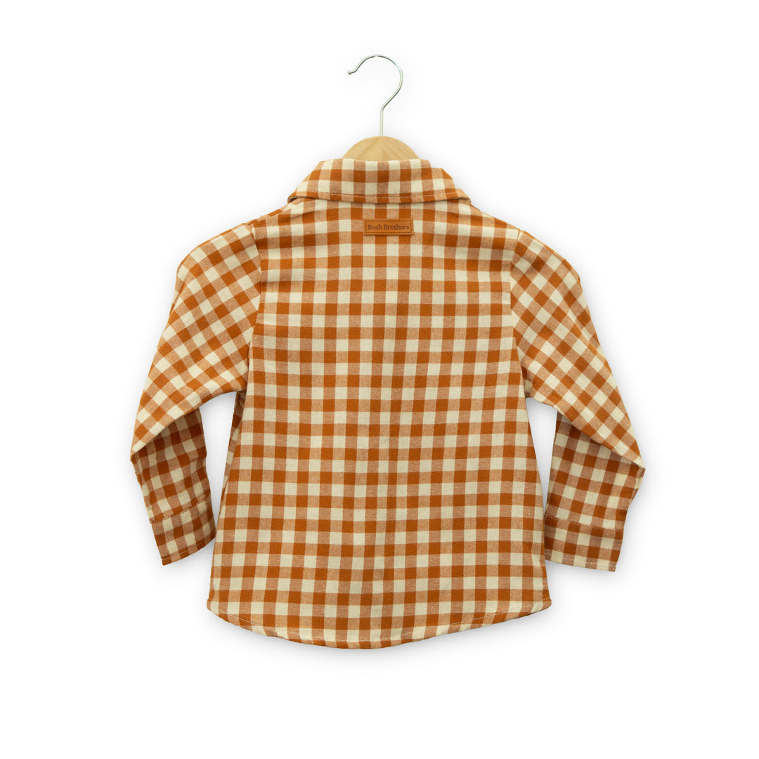 Kids Kasey Gingham Snap Shirt #BBFW2639