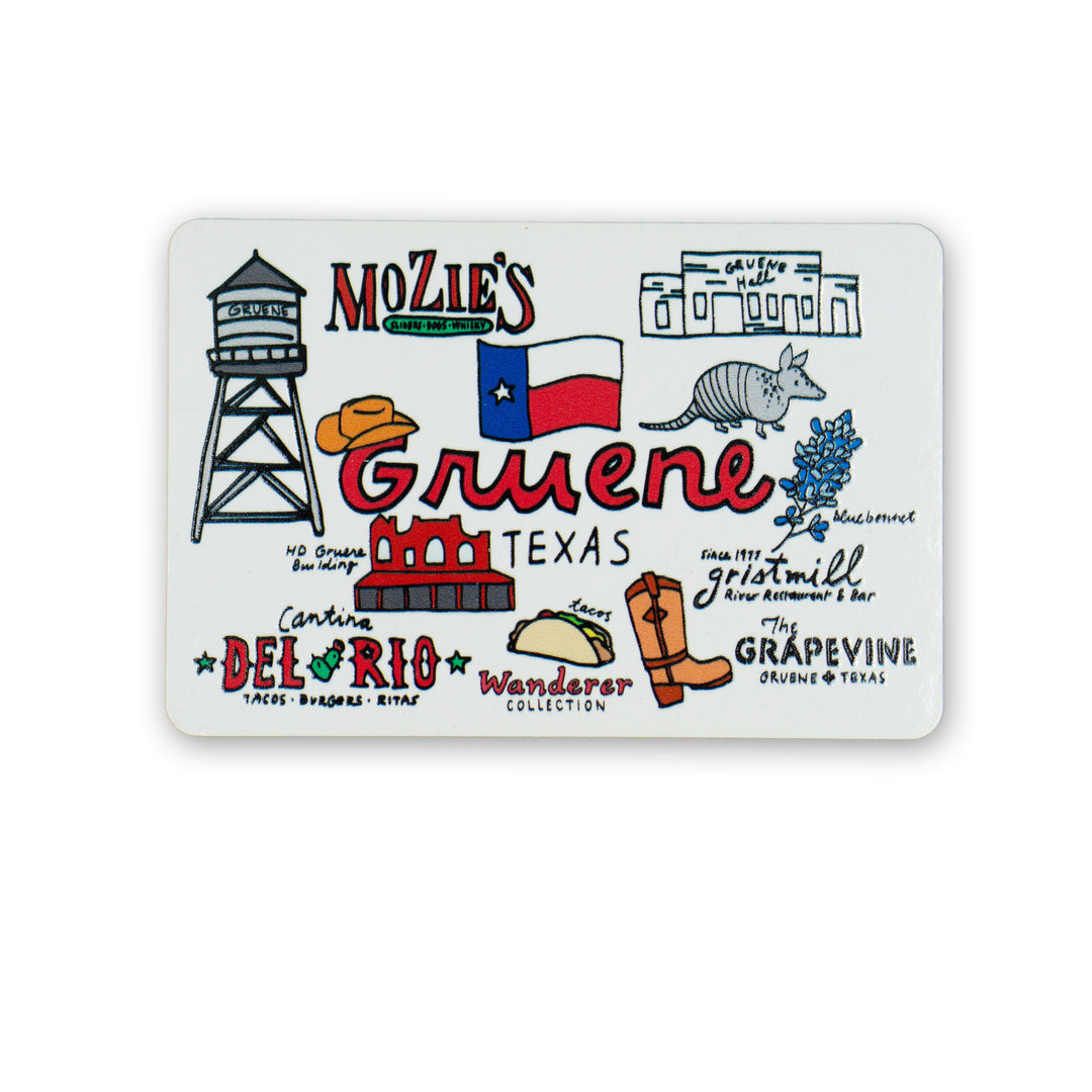 Gruene Texas Wanderer Magnet