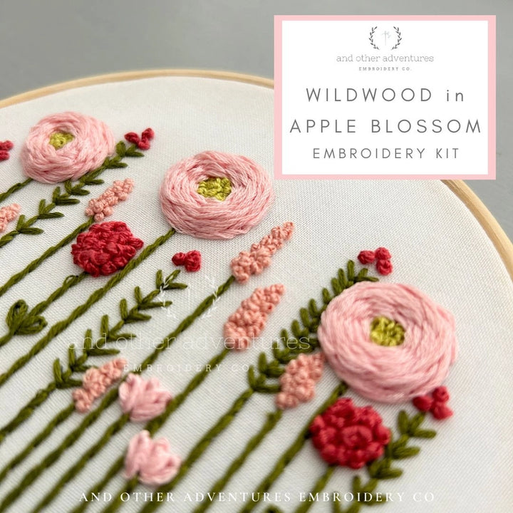 Wildwood Apple Blossom Hand Embroidery Kit #4107WS