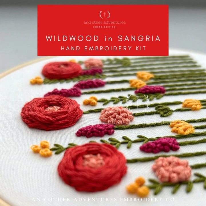 Wildwood Sangria Hand Embroidery Kit #4112WS