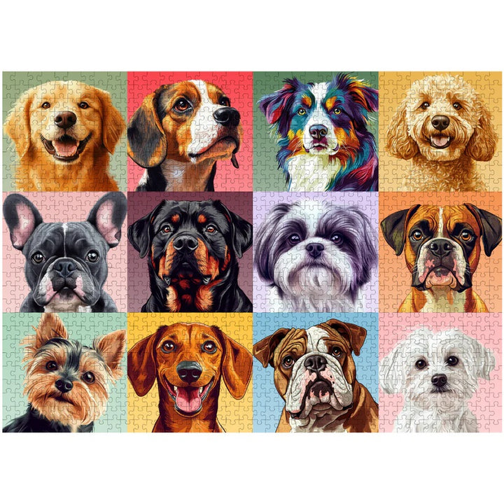 Woof Yarf Rowf Puzzle 1000pc