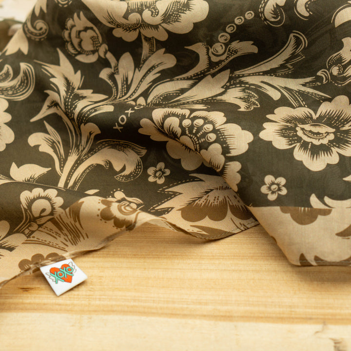Saddle Flowers Shorty Scarf #5-43