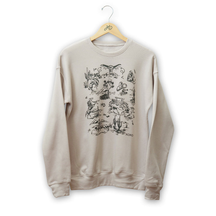 HD Western Toile Sweatshirt
