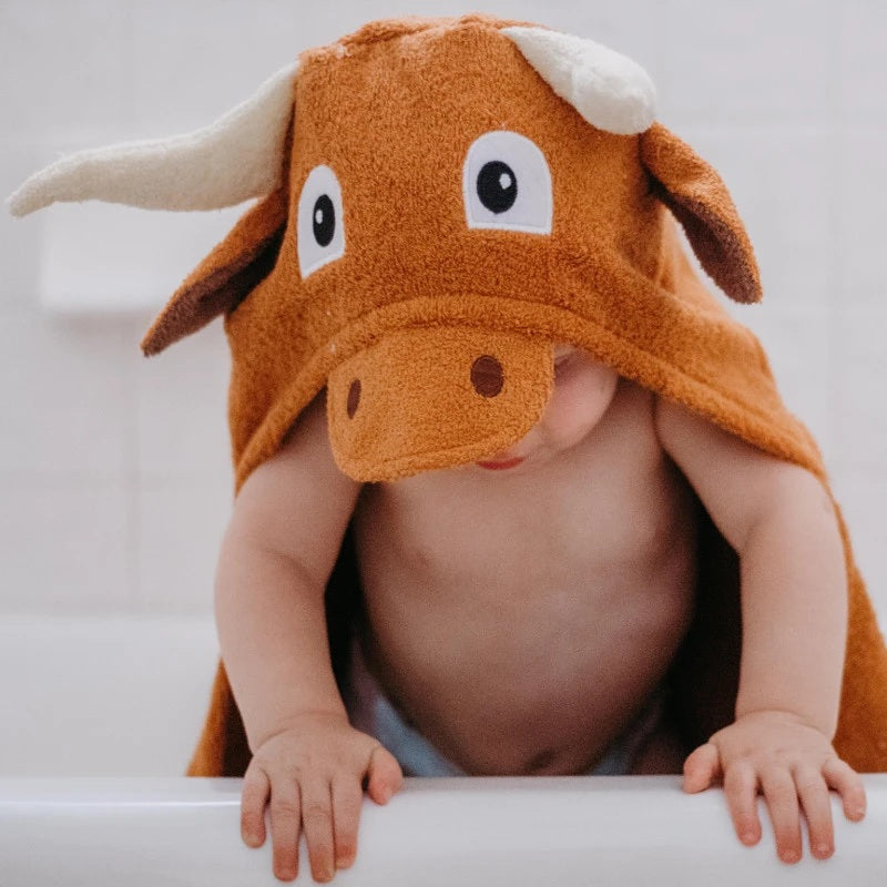 Kids Longhorn Hooded Towel