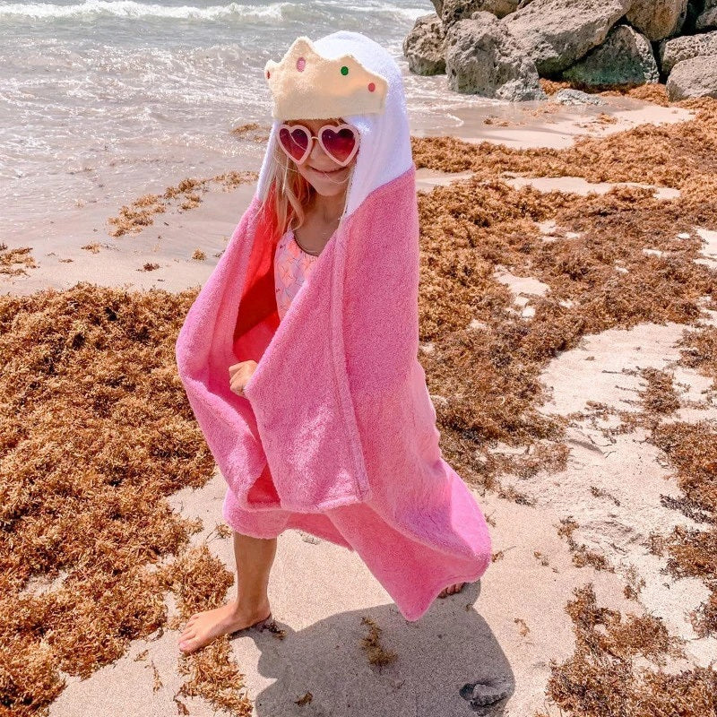 Kids Princess Hooded Towel
