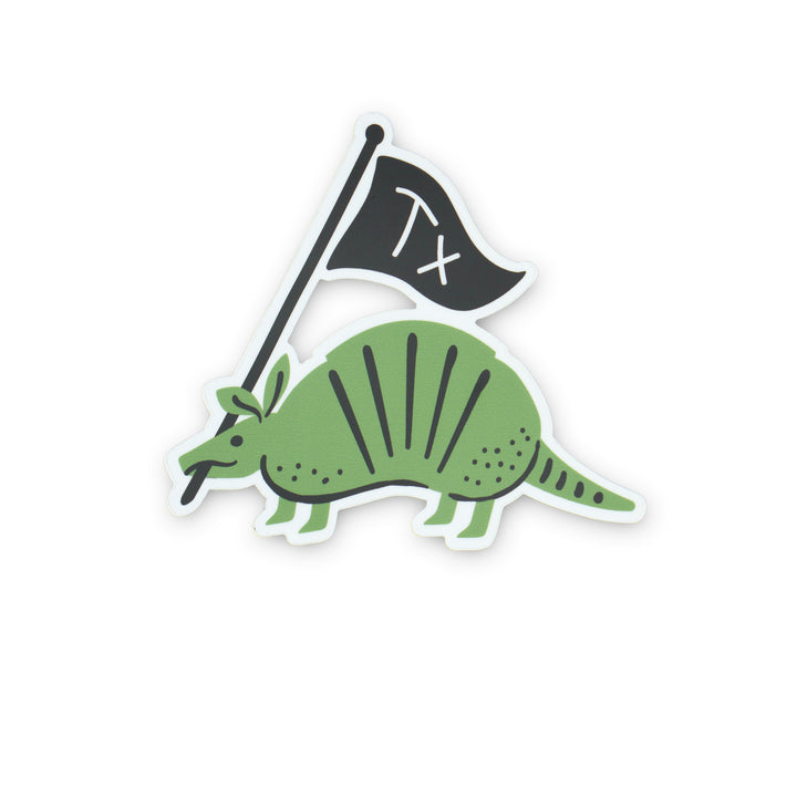 TX Armadillo Western Sticker