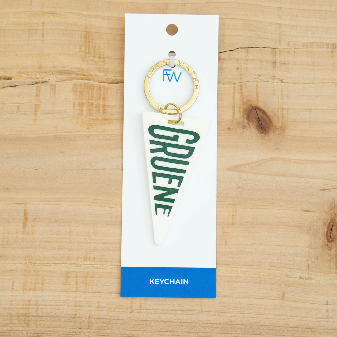 Gruene Pennant Keychain