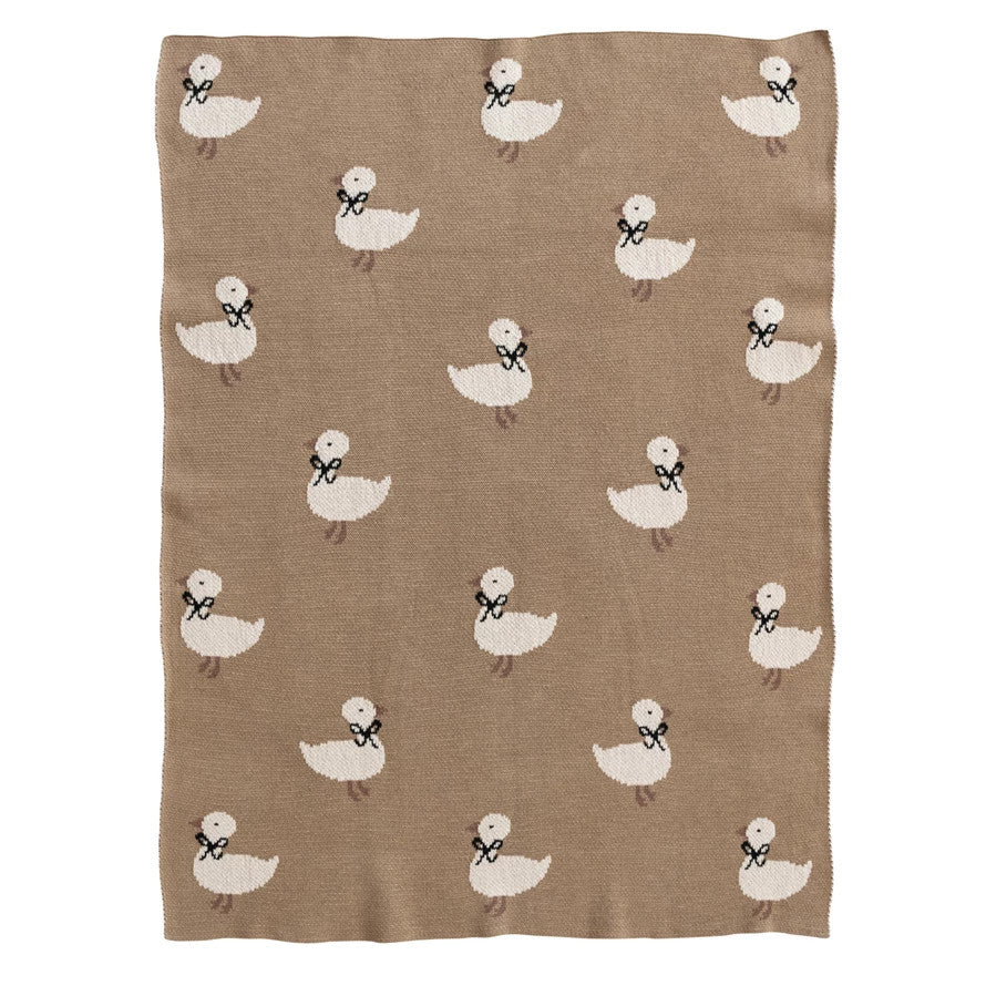 Duckling Cotton Knit Blanket #DG1062