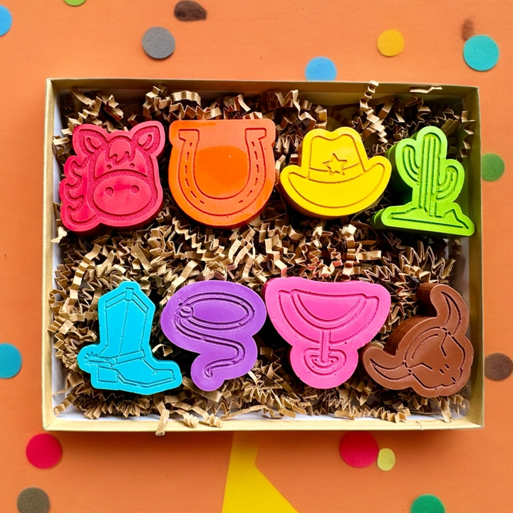 Deluxe Wild West Cowboy Crayons