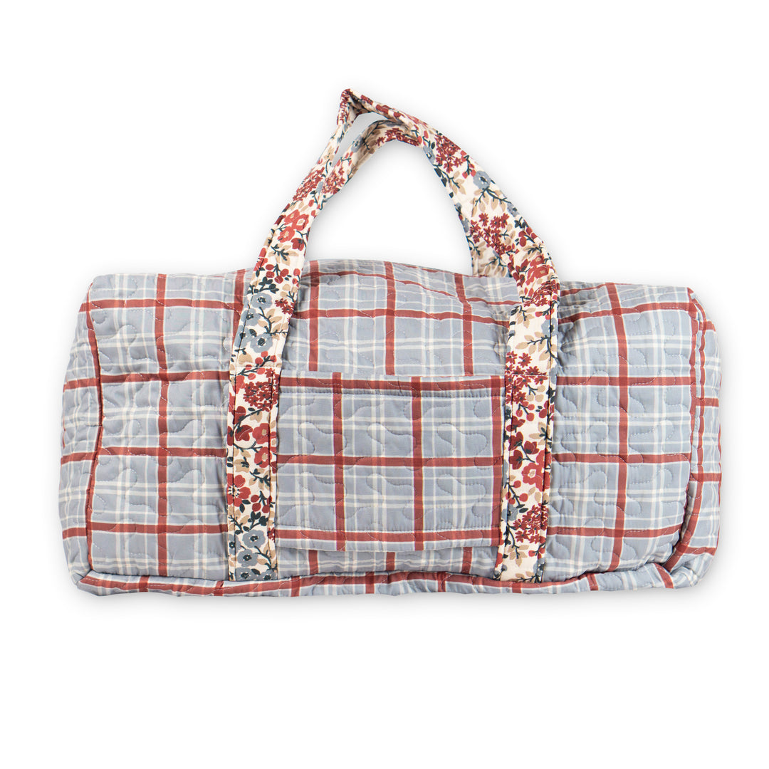 Willow Plaid Quilted Duffel Bag