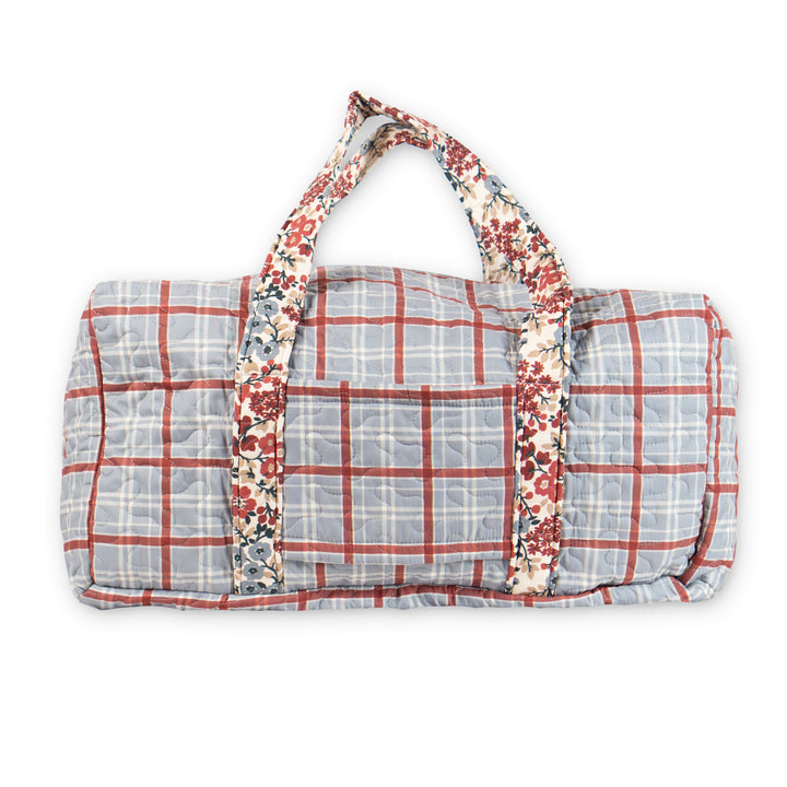 Willow Plaid Quilted Duffel Bag