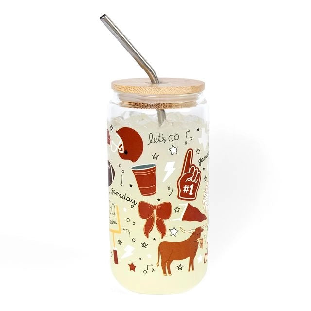 Game Day Glass Can 16oz.