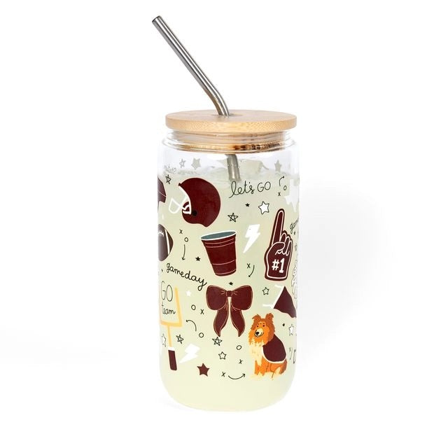 Game Day Glass Can 16oz.