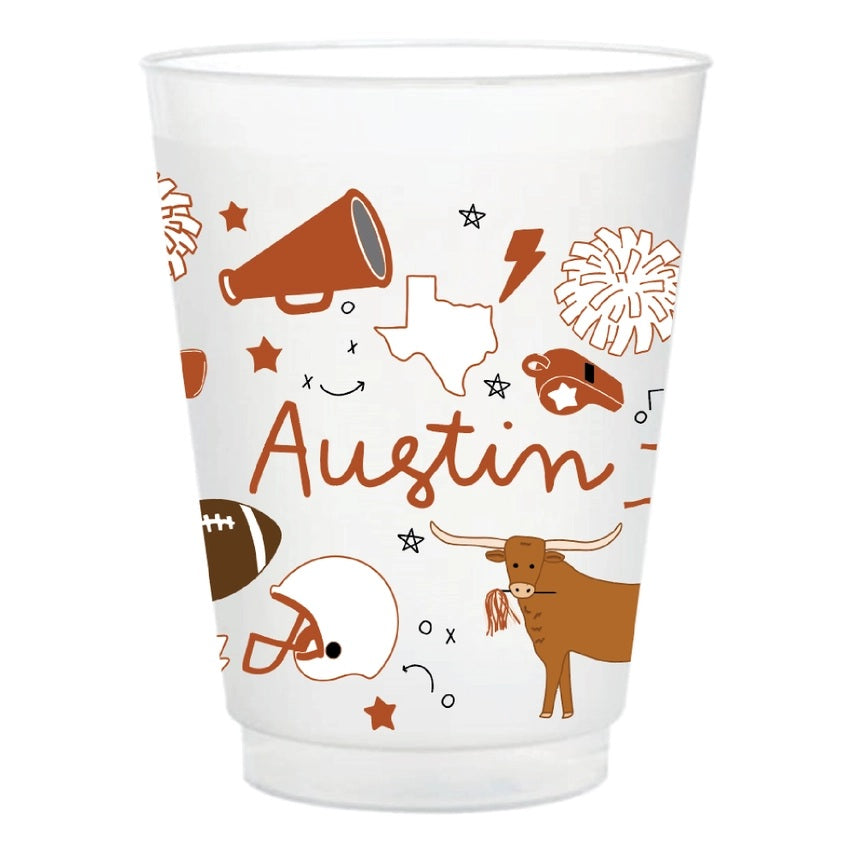 Game Day Stadium Frosted Cups 6pk