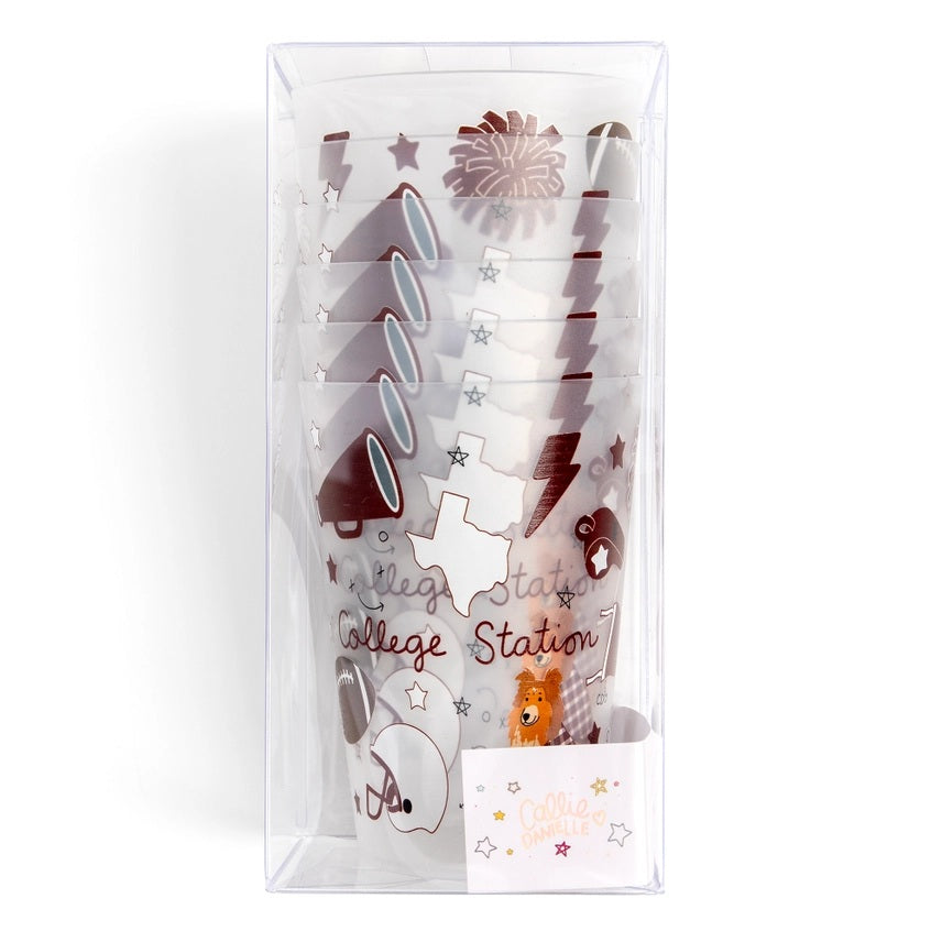 Game Day Stadium Frosted Cups 6pk