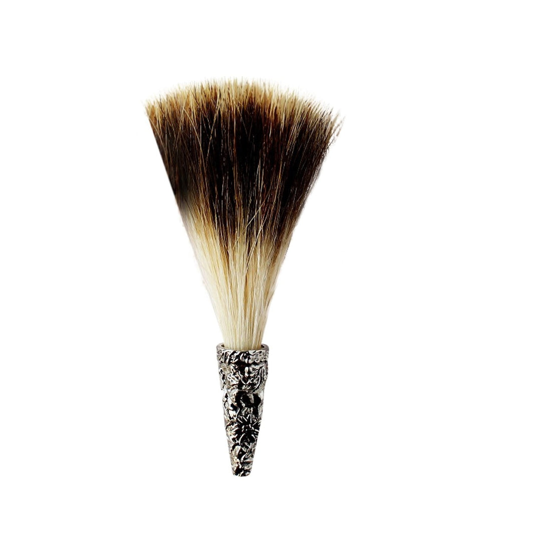 Engraved Deer Gamsbart Brush Hat Pin