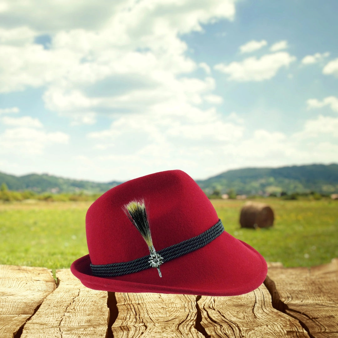 Edelweiss Gamsbart Brush Hat Pin