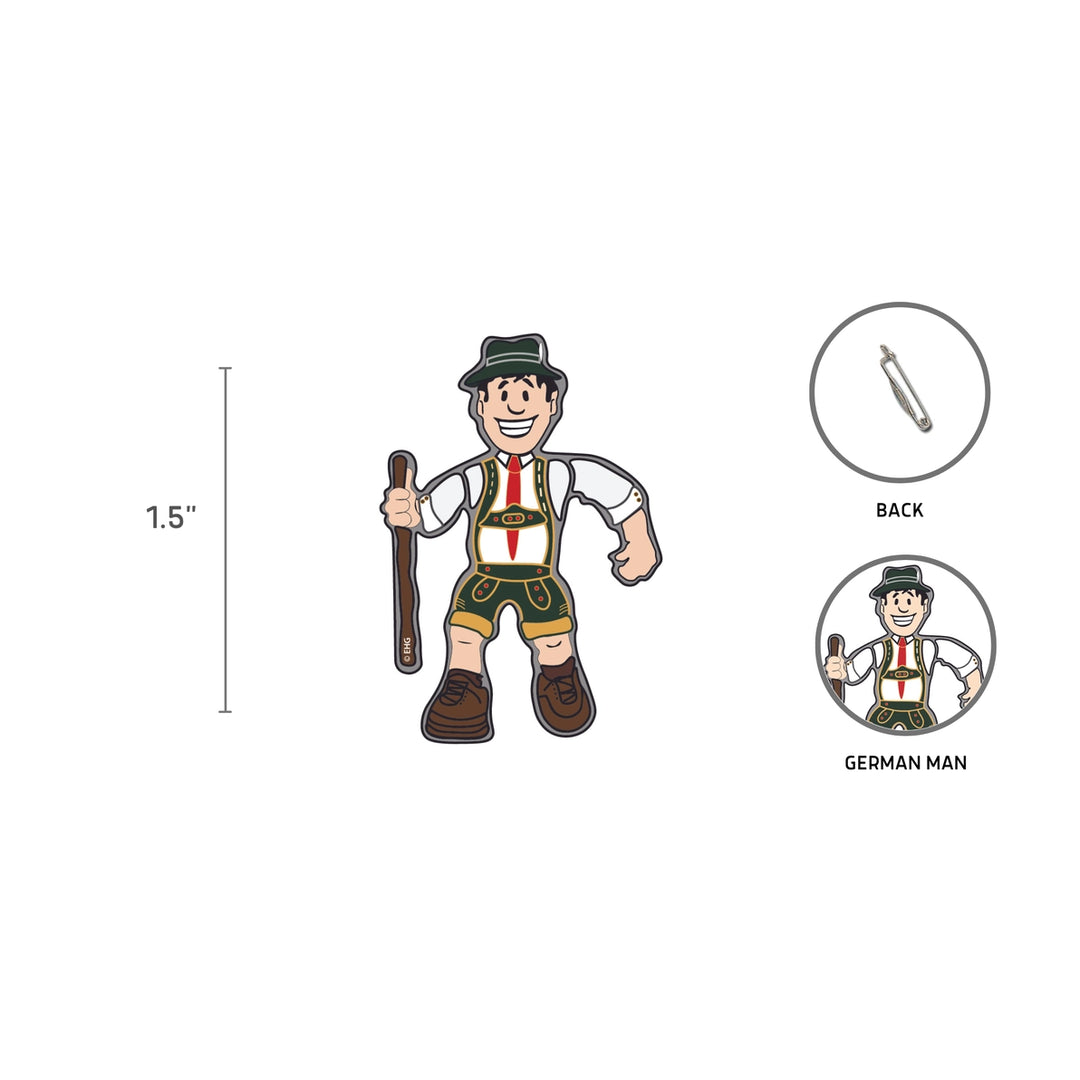 Oktoberfest Man Metal Hat Pin