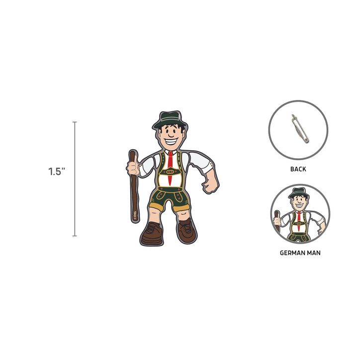 Oktoberfest Man Metal Hat Pin