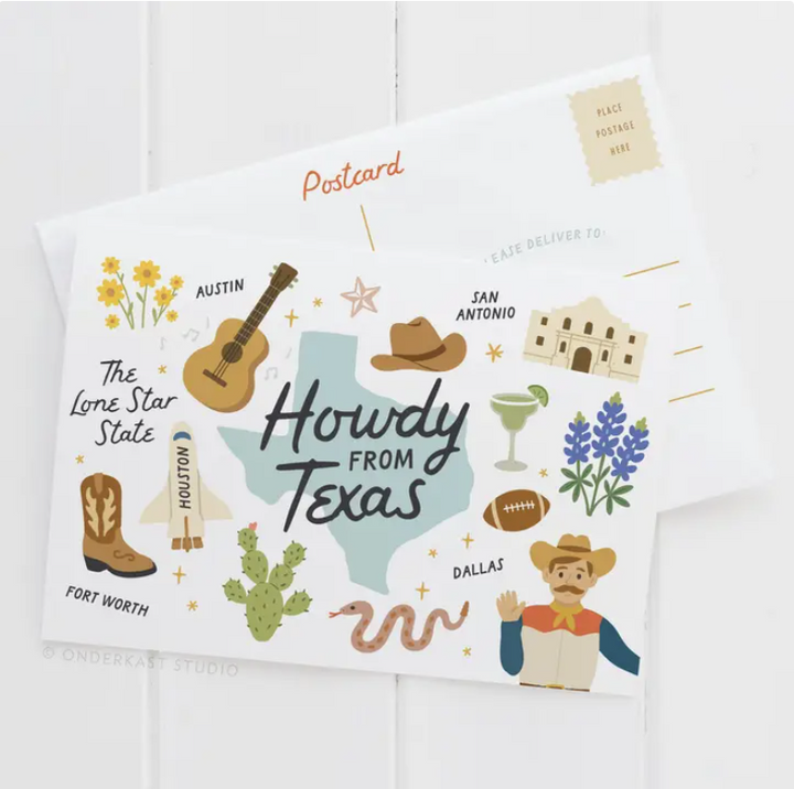 Howdy From Texas Postcard