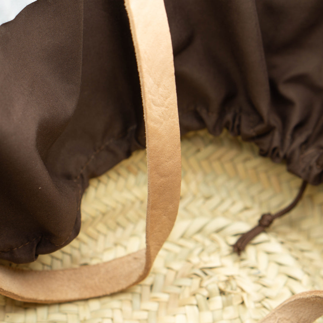 River Time Woven Palm Bag