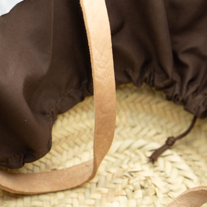 River Time Woven Palm Bag