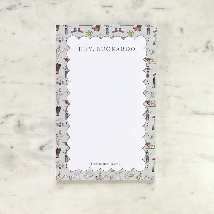 Blue Bow Large Notepad