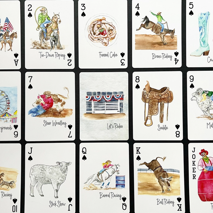 Let's Rodeo Playing Cards