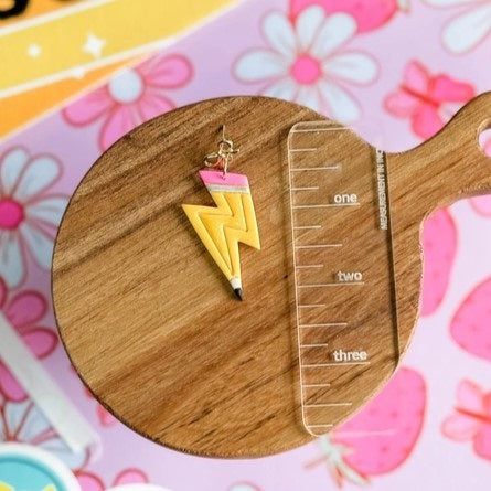 Lightening Bolt Pencil Earrings
