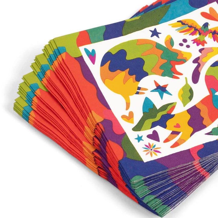 Joyful Otomi Luncheon Napkins 6.5"