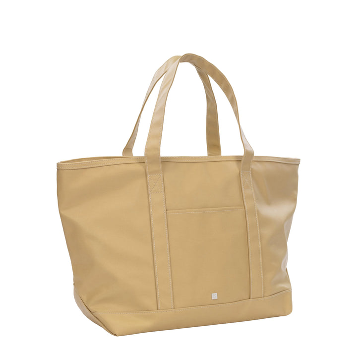 Coated Canvas Maxi Tote