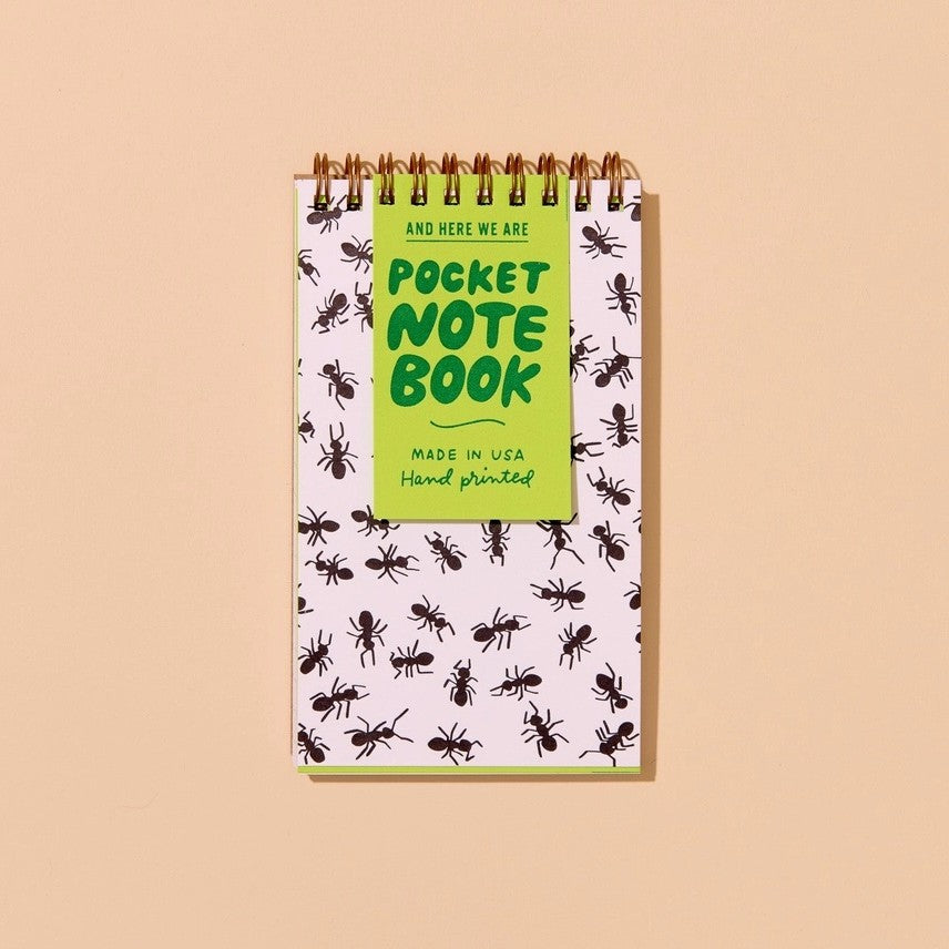 Pocket Letterpress Spiral Notebook
