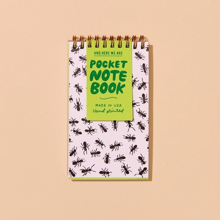 Pocket Letterpress Spiral Notebook