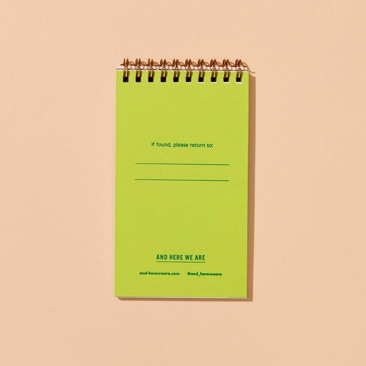 Pocket Letterpress Spiral Notebook
