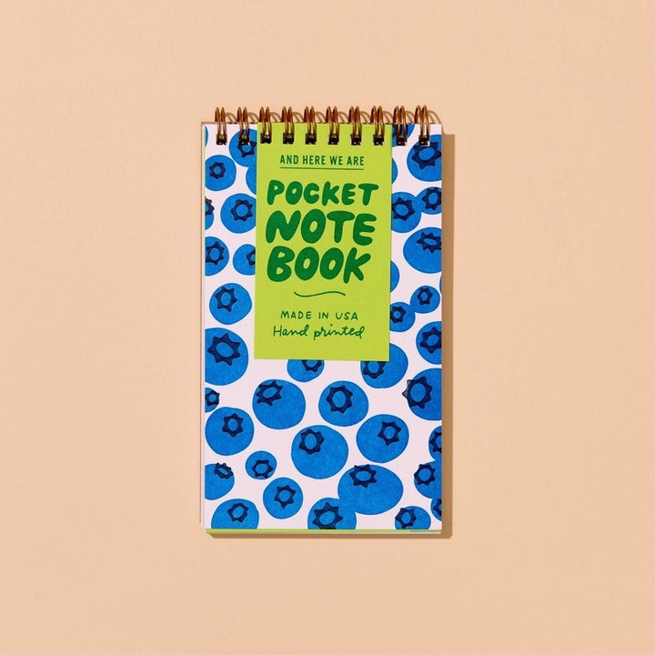 Pocket Letterpress Spiral Notebook