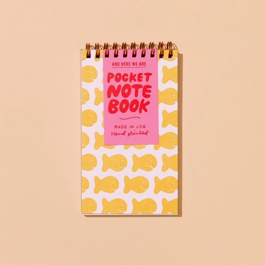 Pocket Letterpress Spiral Notebook