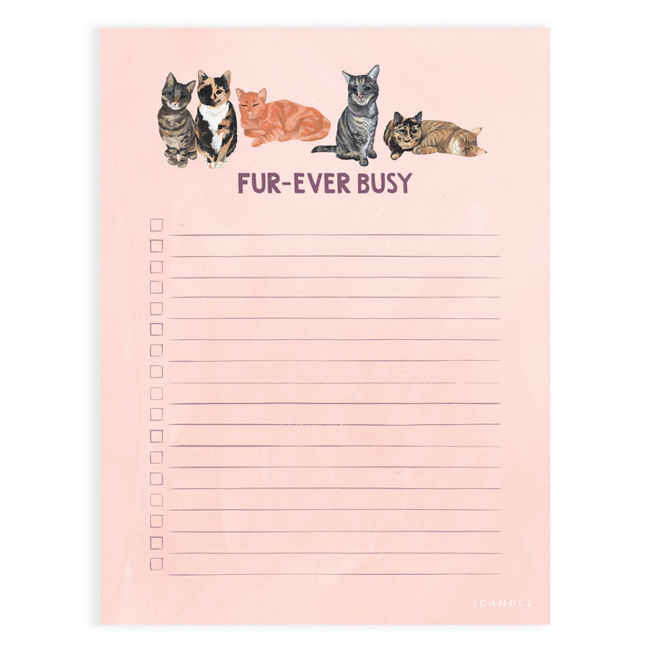 Fur-Ever Busy Cat Notepad #544830