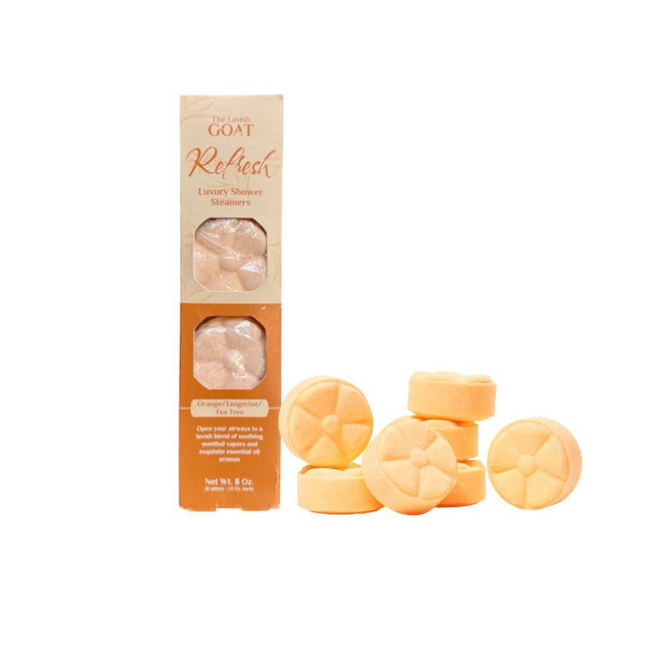Refresh Orange Tea Tree Shower Steamers