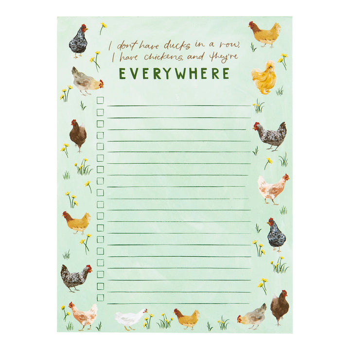 Chicken Meadow Notepad #494217