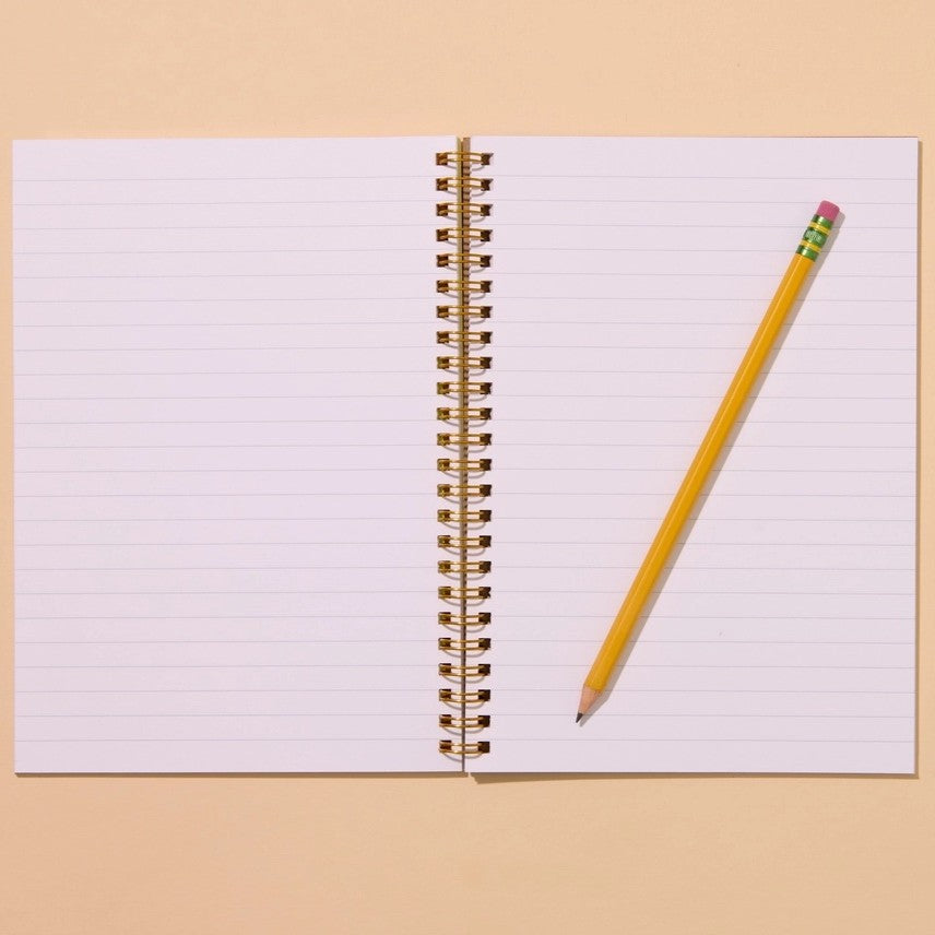 Letterpress Spiral Notebook