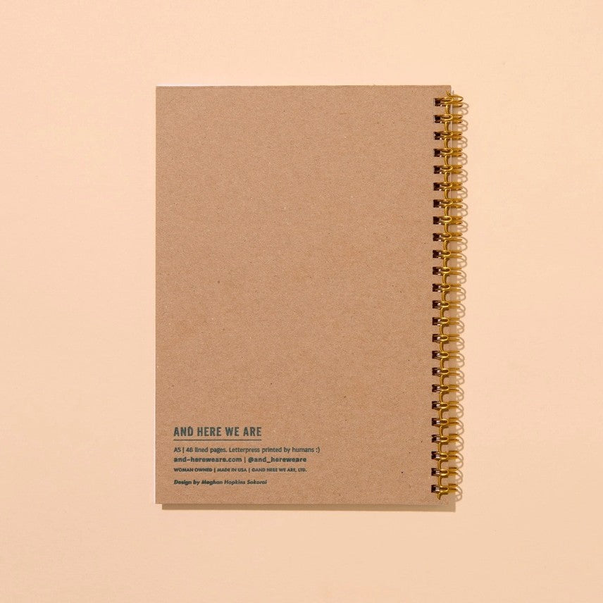 Letterpress Spiral Notebook