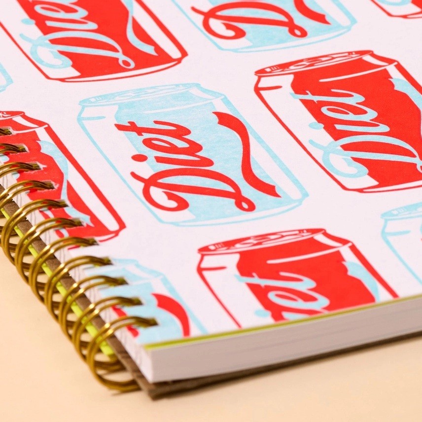 Letterpress Spiral Notebook