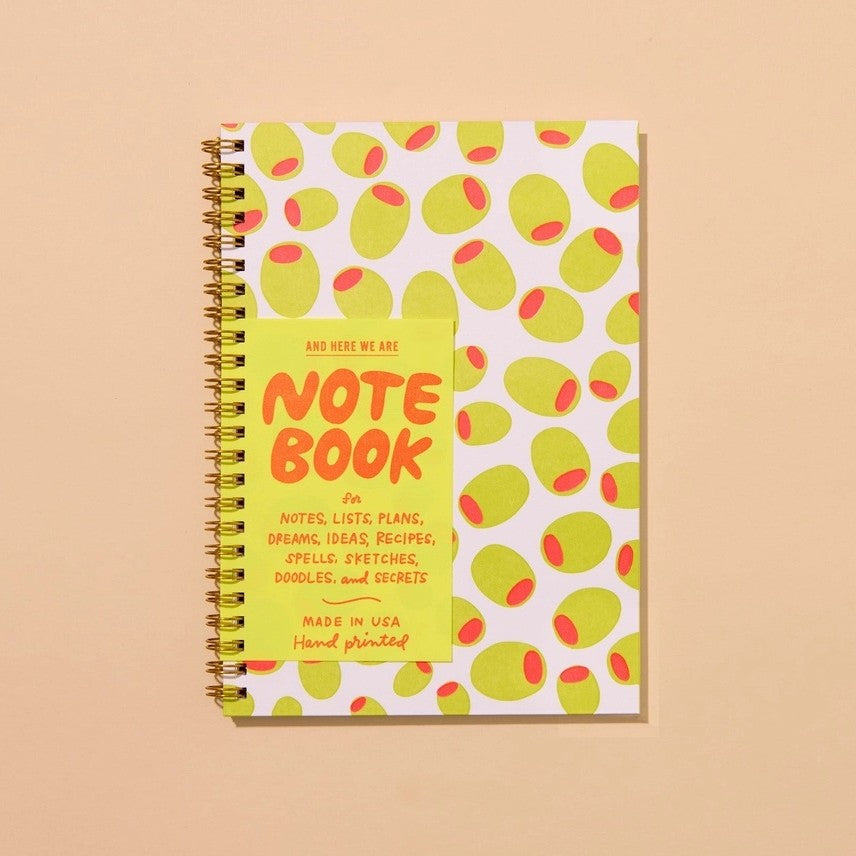 Letterpress Spiral Notebook