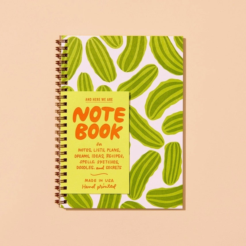 Letterpress Spiral Notebook