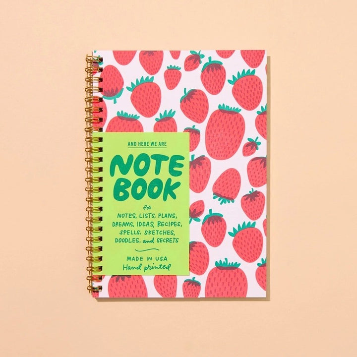 Letterpress Spiral Notebook