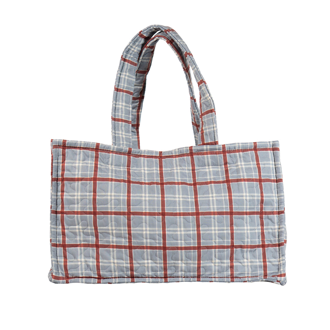 Willow Plaid Quilted Tote Bag