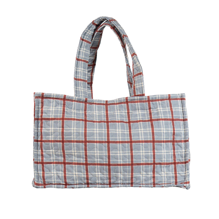 Willow Plaid Quilted Tote Bag