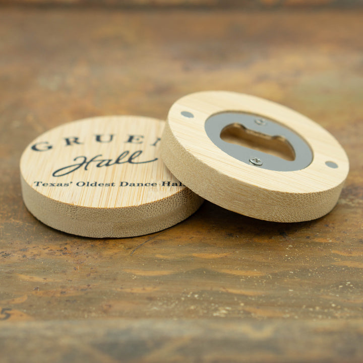 Gruene Hall Magnetic Wooden Bottle Opener