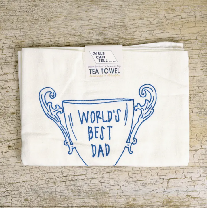 World's Best Trophy Tea Towel