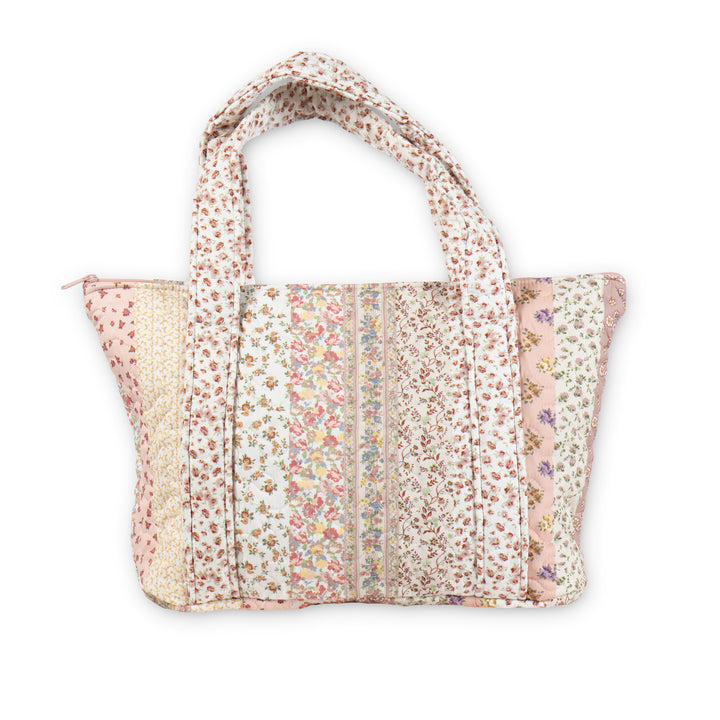 Paige Patchwork Quilted Zipper Tote
